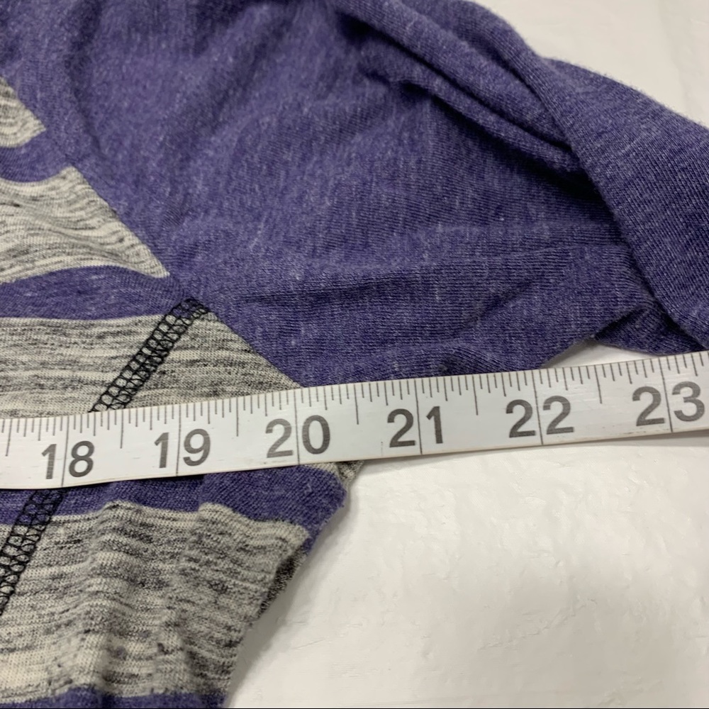 Harley Davidson Crochet Accent Long Sleeve Striped Shirt Measures Women’s Large - Picture 9 of 11